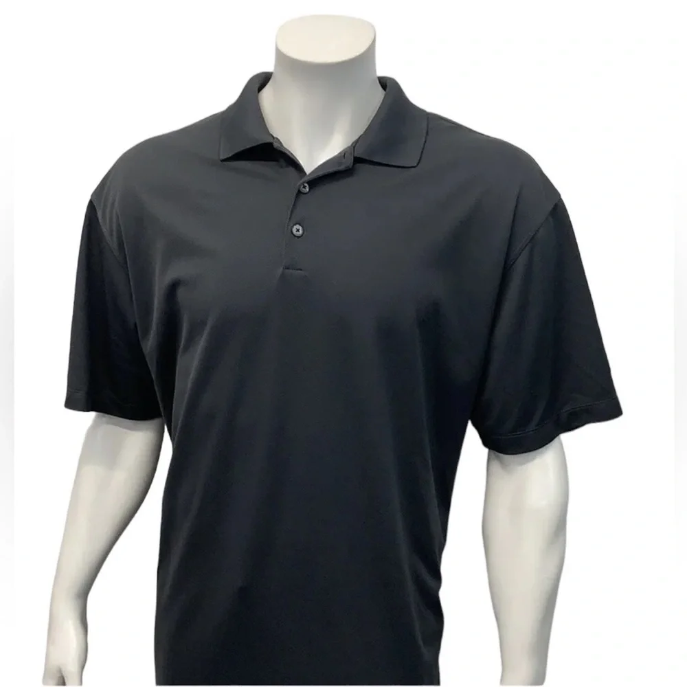 Nike Golf Dri-Fit Dark Gray Subdued Logo Short Sleeve Polo Shirt Size XL X-Large